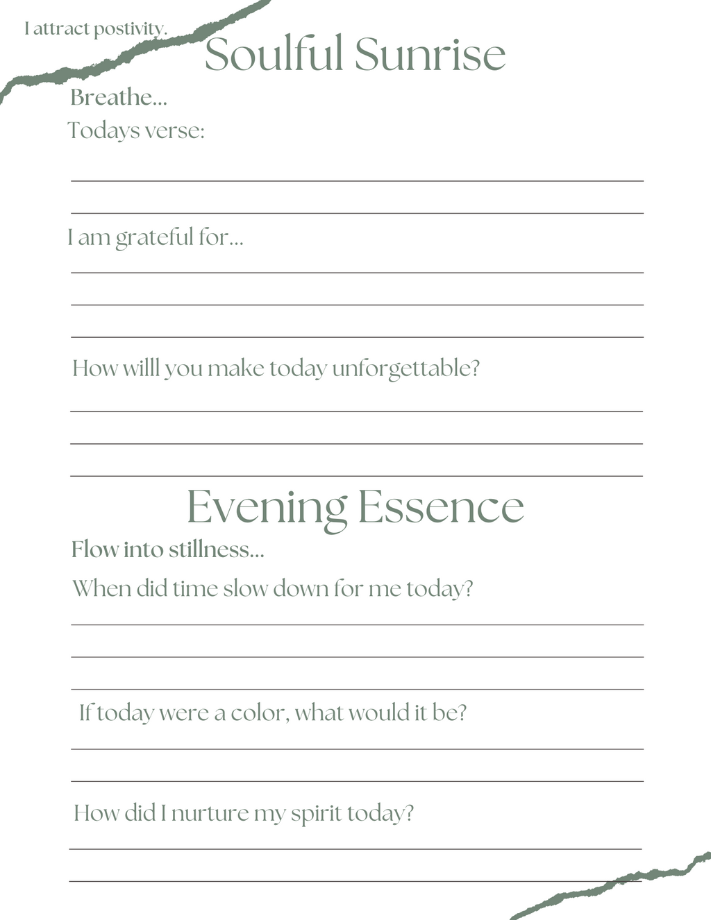It All Starts With You | Morning & Evening Journal