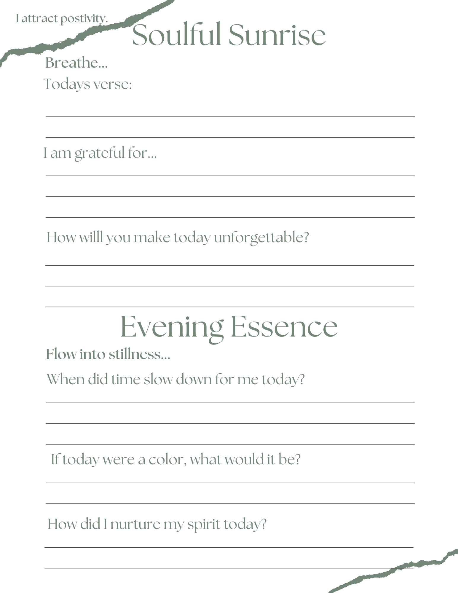 It All Starts With You | Morning & Evening Journal